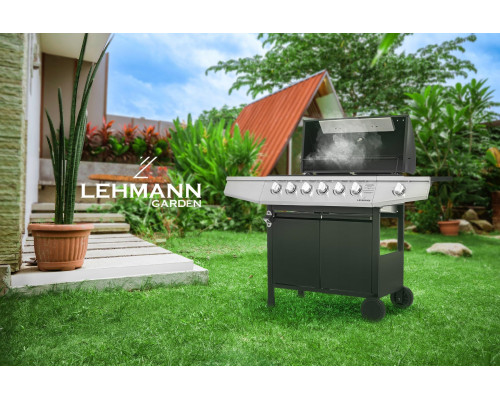 Газовий гриль LEHMANN VEGAS 12.8 kW 33.5 см x 72 см