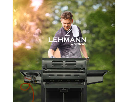 Газовий гриль LEHMANN VEGAS 12.8 kW 33.5 см x 72 см