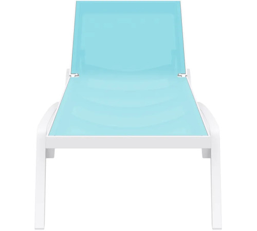 Шезлонг Siesta Pacific, біло-бірюзовий Шезлонг Siesta Pacific, біло-бірюзовий