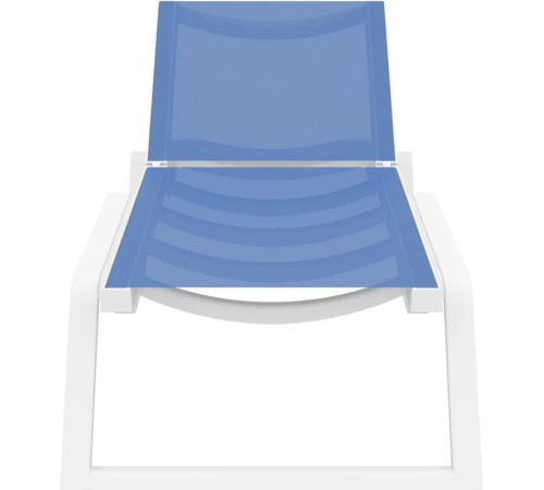 Шезлонг Siesta Rio, біло-блакитний Шезлонг Siesta Rio, біло-блакитний