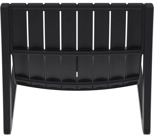 Шезлонг Siesta Slim, чорний Шезлонг Siesta Slim, чорний