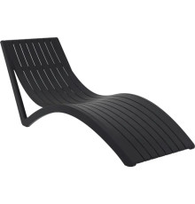Шезлонг Siesta Slim, чорний