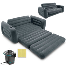 Диван надувний 2в1 Intex 66552+66640 Velvet + насос