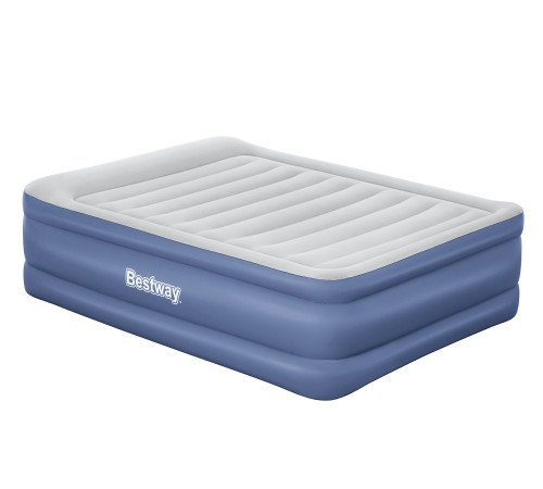 Двомісний надувний матрац з електронасосом 203 x 152 x 61 см Bestway 67690 Двомісний надувний матрац з електронасосом 203 x 152 x 61 см Bestway 67690