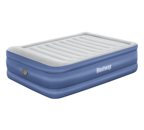 Двомісний надувний матрац з електронасосом 203 x 152 x 61 см Bestway 67690 Двомісний надувний матрац з електронасосом 203 x 152 x 61 см Bestway 67690