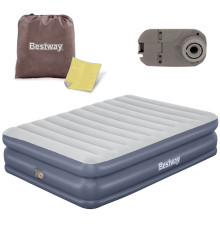 Двомісний надувний матрац з електронасосом 203 x 152 x 51 см Bestway 67925