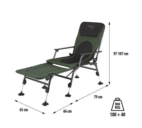 Рибальське крісло NILS CAMP NC1802 SET Рибальське крісло NILS CAMP NC1802 SET