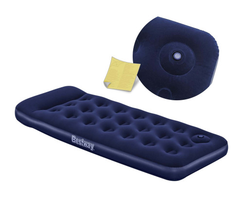 Надувний матрац з насосом 185 x 76 x 28 см Bestway 67223 Надувний матрац з насосом 185 x 76 x 28 см Bestway 67223