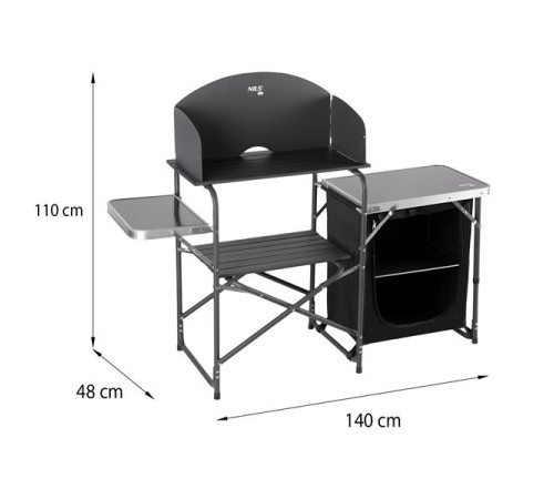 Кемпінгова шафа з вітрозахистом NILS CAMP NC3041 
