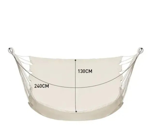 Крісло-гамак Mobi Garden NX23681006 світло-бежеве Крісло-гамак Mobi Garden NX23681006 світло-бежеве