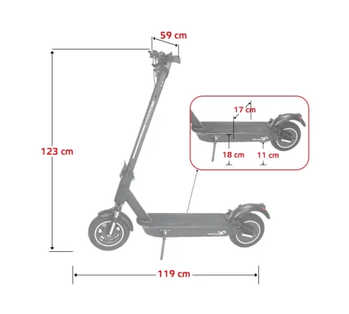 Електросамокат W-TEC Lambreto Max II 700W 10"