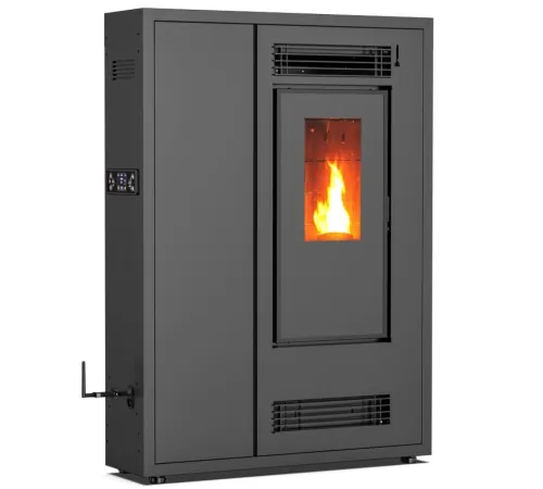 Пелетна піч-камін Thunder Aria Black 7,5 кВт Пелетна піч-камін Thunder Aria Black 7,5 кВт