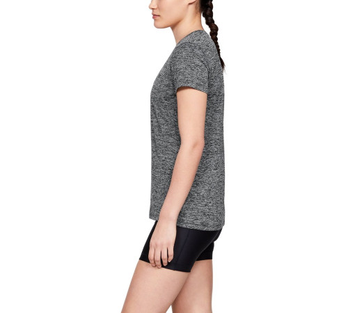 Жіноча футболка Under Armour Tech SSV Twist - S - чорна Жіноча футболка Under Armour Tech SSV Twist - S - чорна