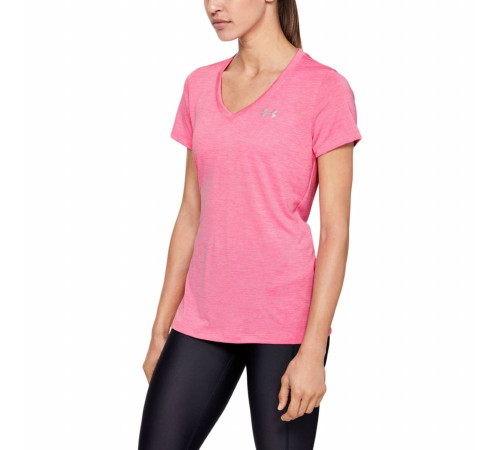 Жіноча футболка Under Armour Tech SSV Twist - S - рожева Жіноча футболка Under Armour Tech SSV Twist - S - рожева