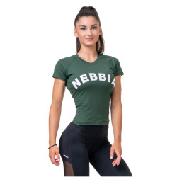 Жіноча футболка Nebbia Classic Hero 576 - зелений/M
