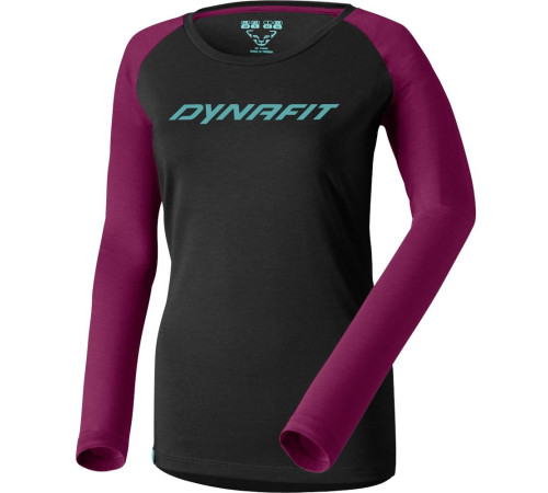 Футболка Dynafit 24/7 L/S Tee Wms - 40/34 - чорний/бордовий Футболка Dynafit 24/7 L/S Tee Wms - 40/34 - чорний/бордовий
