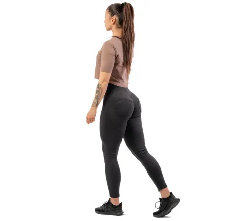Жіночі легінси із завищеною талією Nebbia Lifting Effect Bubble Butt 587 - М - чорний Жіночі легінси із завищеною талією Nebbia Lifting Effect Bubble Butt 587 - М - чорний