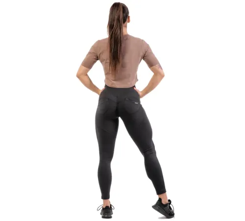 Жіночі легінси із завищеною талією Nebbia Lifting Effect Bubble Butt 587 - М - чорний Жіночі легінси із завищеною талією Nebbia Lifting Effect Bubble Butt 587 - М - чорний