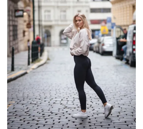Жіночі легінси із завищеною талією Nebbia Lifting Effect Bubble Butt 587 - М - чорний Жіночі легінси із завищеною талією Nebbia Lifting Effect Bubble Butt 587 - М - чорний