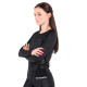 Жіноча футболка inSPORTline T-Long - XL - чорна