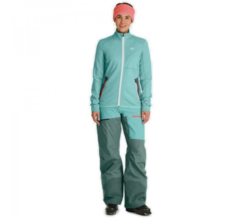 Фліс ж Ortovox FLEECE JACKET W ice waterfall - S - блакитний Фліс ж Ortovox FLEECE JACKET W ice waterfall - S - блакитний