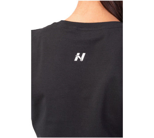 Жіночий укорочений топ Nebbia Minimalist Logo 600 - XS - чорний Жіночий укорочений топ Nebbia Minimalist Logo 600 - XS - чорний