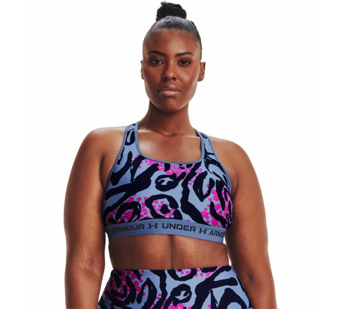 Спортивний бюстгальтер Under Armour Crossback Mid Print - S - блакитний Спортивний бюстгальтер Under Armour Crossback Mid Print - S - блакитний