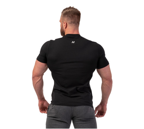 Чоловіча футболка Nebbia Minimalist Logo 291 - XXL - чорна