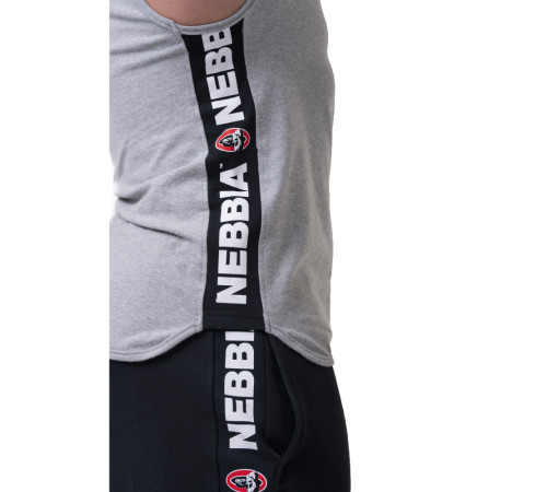 Футболка з капюшоном без рукавів Nebbia Legend-Approved 191 - сірий/XXL Футболка з капюшоном без рукавів Nebbia Legend-Approved 191 - сірий/XXL