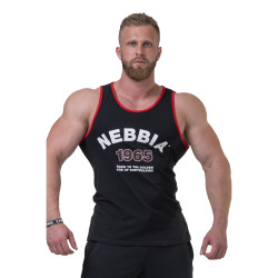 Чоловіча футболка без рукавів Nebbia Old School Muscle 193 - чорний/XXL