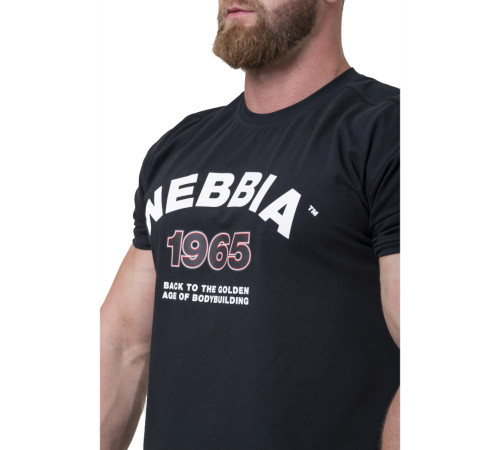 Чоловіча футболка Nebbia Golden Era 192 - чорний/L Чоловіча футболка Nebbia Golden Era 192 - чорний/L