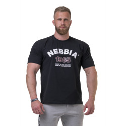 Чоловіча футболка Nebbia Golden Era 192 - чорний/XXL