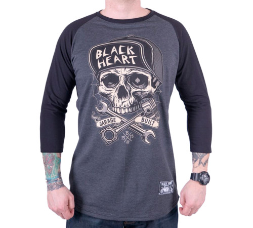 Футболка з довгими рукавами BLACK HEART Garage Built - XXL - сіра
