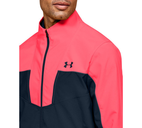 Чоловіча куртка для гольфу Under Armour Storm Windstrike Full Zip - М - синьо-рожева