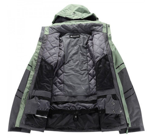 Куртка ч Alpine Pro ZARIB MJCB636 722 - XXL - зелений/чорний