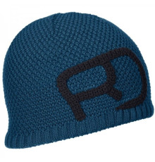 Шапка ч Ortovox ROCK'N'WOOL BEANIE M petrol blue - M - синій