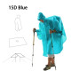 Дощовик-пончо 3F Ul Gear 210T polyester Basic, блакитний