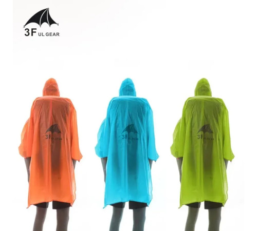 Дощовик-пончо 3F Ul Gear 210T polyester Basic, блакитний Дощовик-пончо 3F Ul Gear 210T polyester Basic, блакитний
