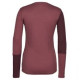 Термофутболка ж Ortovox 185 ROCK'N'WOOL LONG SLEEVE W mountain rose - M - бордовий