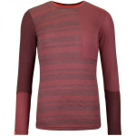 Термофутболка ж Ortovox 185 ROCK'N'WOOL LONG SLEEVE W mountain rose - S - бордовий