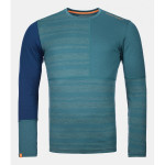 Термофутболка ч Ortovox 185 ROCK'N'WOOL LONG SLEEVE M pacific green - S - бірюзовий