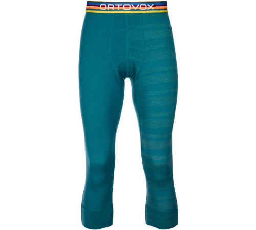 Термоштани ч Ortovox 185 ROCK'N'WOOL SHORT PANTS M pacific green - S - бірюзовий