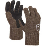 Рукавиці Ortovox CLASSIC WOOL GLOVE LEATHER black sheep - XS - коричневі