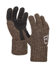 Рукавиці Ortovox CLASSIC WOOL GLOVE LEATHER black sheep - XS - коричневі