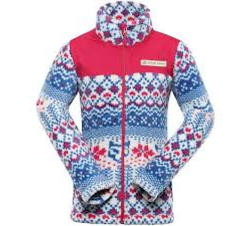 Фліс д Alpine Pro EFLINO KSWB221 412PA - 128-134 - рожевий/синій