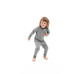 Термоштани д Turbat Yeti Bottom Kids cloudburst grey - 104 - темно-сірий