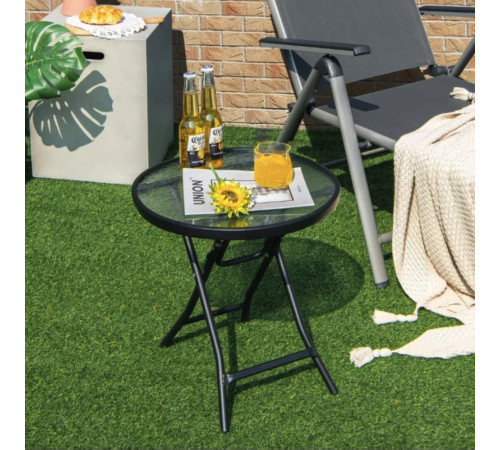 Стіл Costway Sigma 46x47 см, чорний Стіл Costway Sigma 46x47 см, чорний