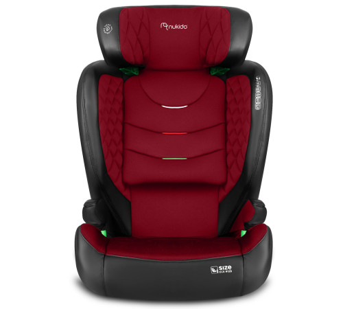 Автокрісло Nukido Louis чорно-червоне 15-36 кг ISOFIX