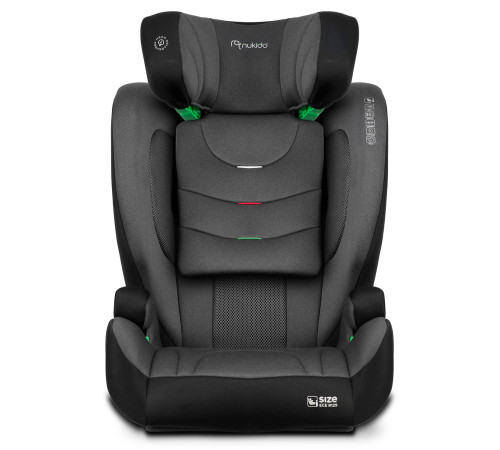 Автокрісло Nukido Louis чорно-сіре 15-36 кг ISOFIX