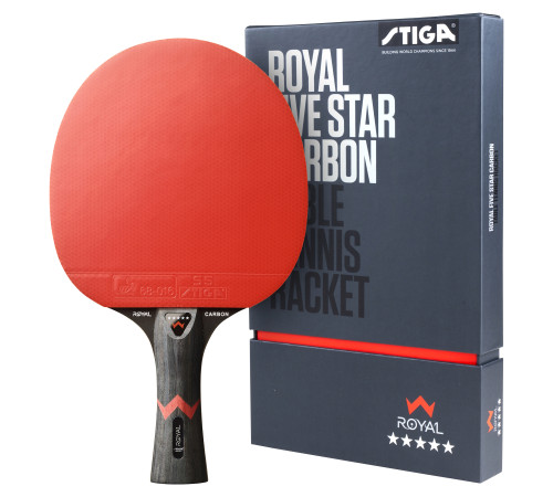 Ракетка для настільного тенісу Stiga Royal Carbon 5 Star FL (1215-2818-01) Ракетка для настільного тенісу Stiga Royal Carbon 5 Star FL (1215-2818-01)